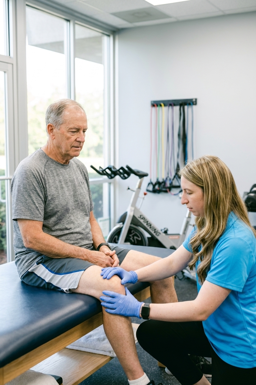 Patient performing Pilates-based rehabilitation with a physical therapist at a performance physical therapy clinic in Farmingdale, NY